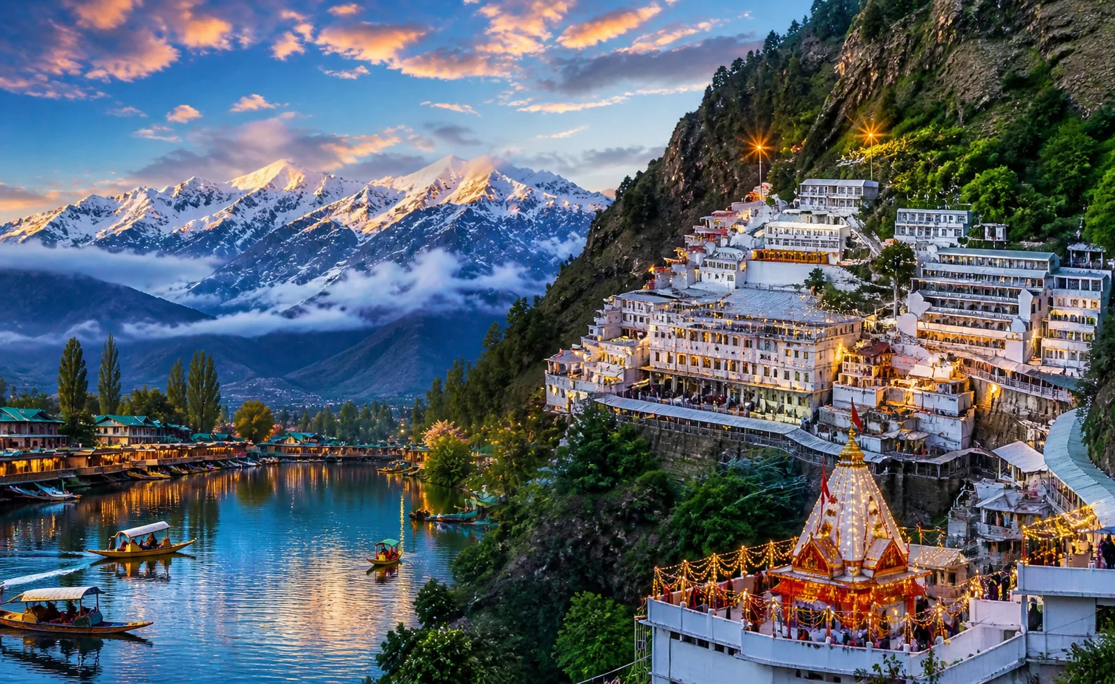 Kashmir with Vaishno Devi: The Ultimate 7-Day Spiritual & Scenic Journey