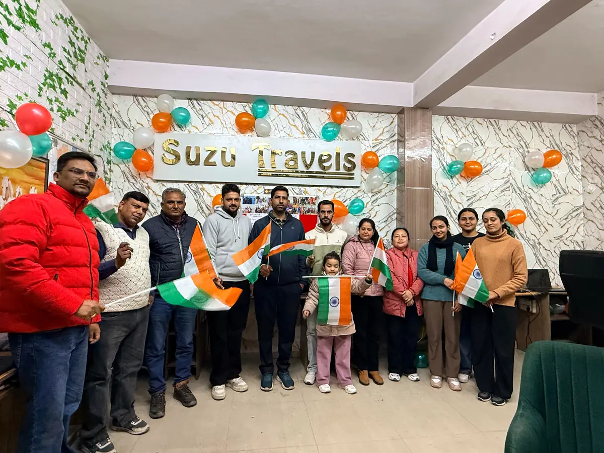 The Suzu Travels team at our office in India on Republic Day