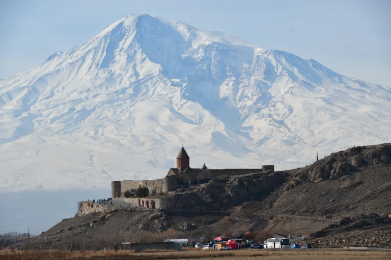 suzu abroad armenia Khor Virap monastery with Mount Ararat behind, Armenia