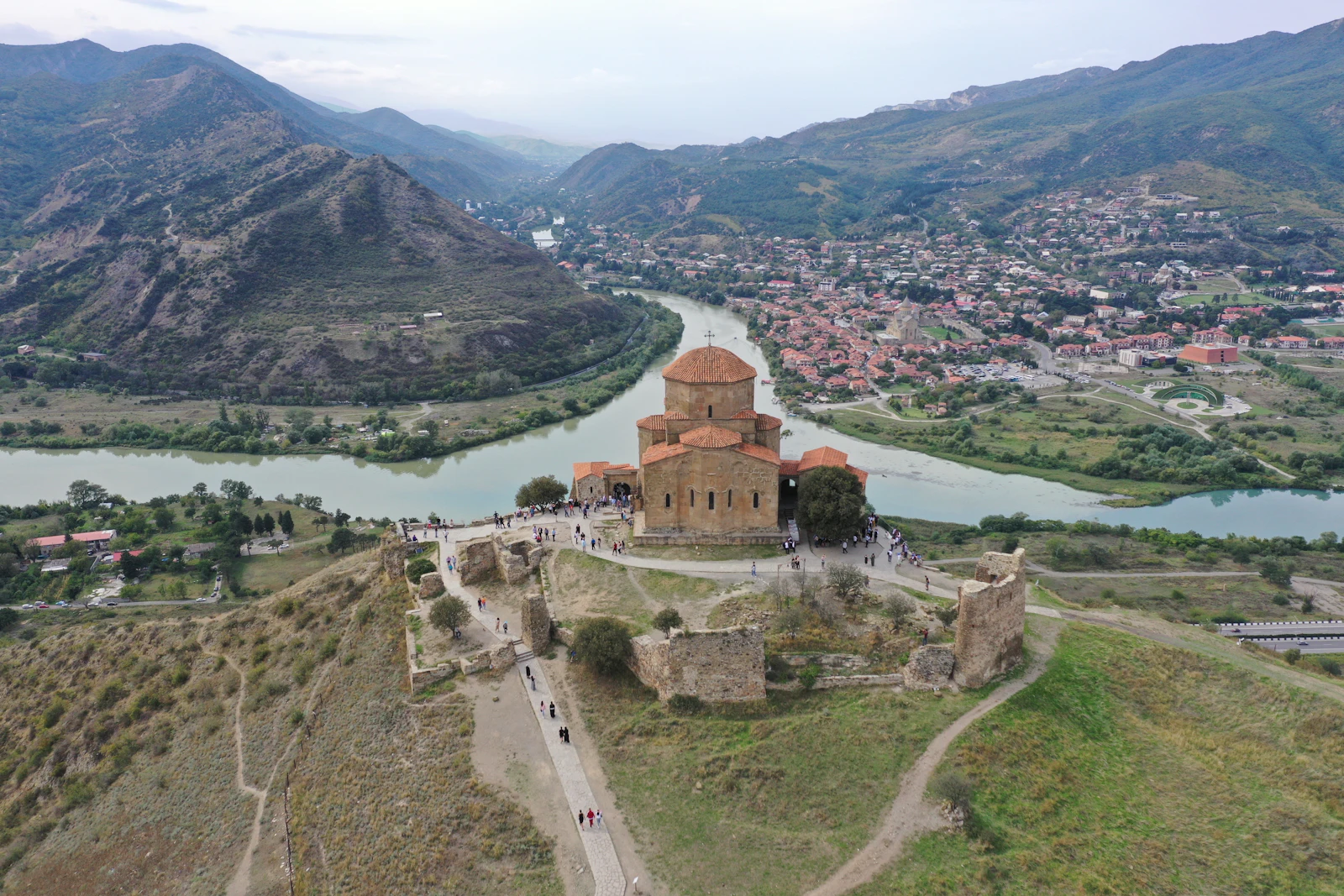 suzu abroad georgia jvari monastery mtskheta Jvari Monastery on its hilltop above the meeting of two rivers and the town of Mtskheta, Georgia