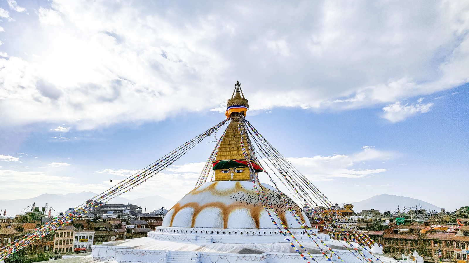 suzu abroad nepal 2 Boudhanath Stupa with prayer flags, Kathmandu, Nepal